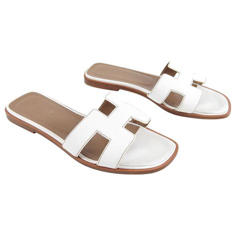 white hermes flats|hermes luxury flats.